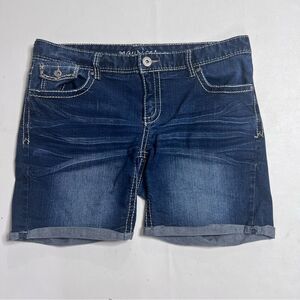 Maurices Blue Jean Shorts with Rolled Hems